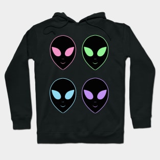 Happy Pastel Aliens Hoodie